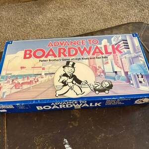 Vintage Advance To Boardwalk Board Game by Parker Brothers (1985)